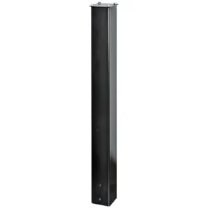 Tall, rectangular metal post for support