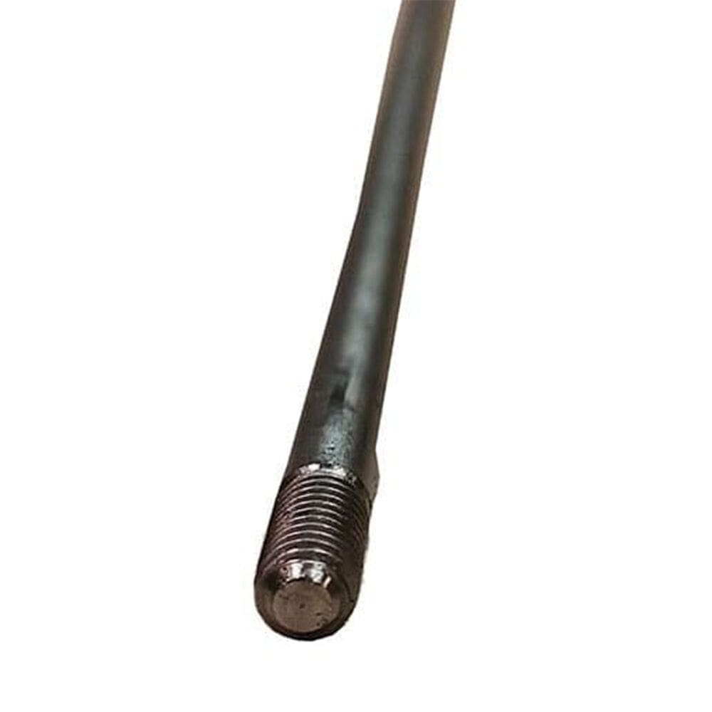 Metal rod with threaded end