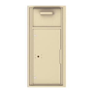 Metal mailbox with parcel compartment
