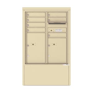 Cluster mailbox unit with multiple compartments
