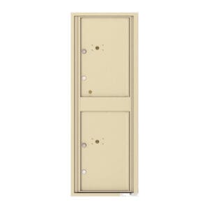 Two-compartment beige mailbox system