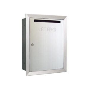 Metal mailbox with letter slot