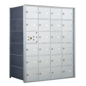Metallic safety deposit box unit