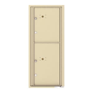 Dual beige metal locker door
