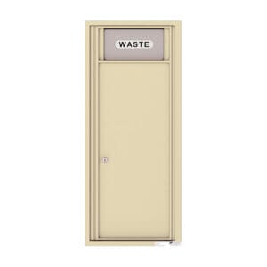 Waste disposal door