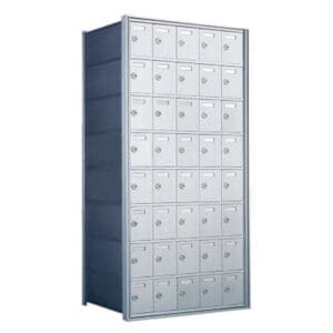 Secure postal box unit
