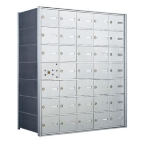 Secure safe deposit box unit