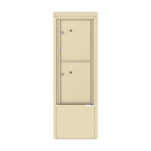 Two-compartment outdoor mailbox