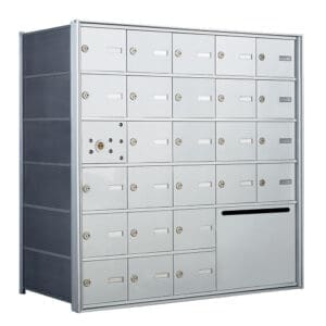 Secure locker unit with combination locks