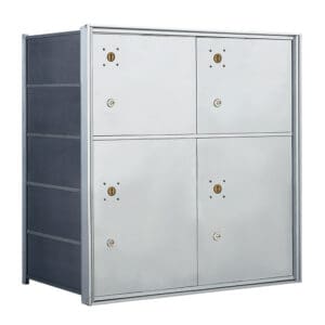 Industrial metal cabinet with locks