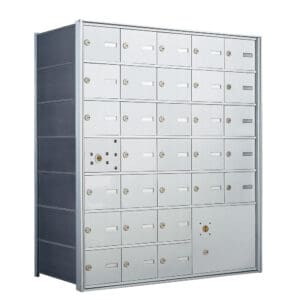 Bank safe deposit box vault