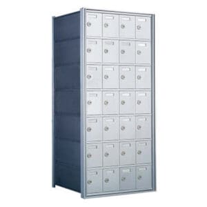Metal lockers with multiple compartments