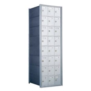 Metal locker cabinet with multiple compartments