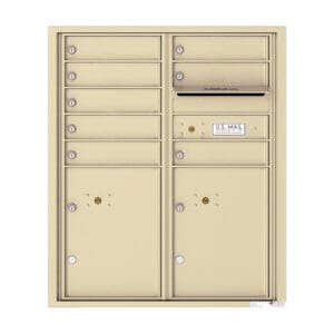 Wall-mounted postal boxes for organized mail delivery