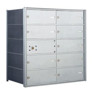 Secure postal box with several slots