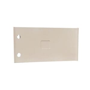 Blank beige rectangular wall plate