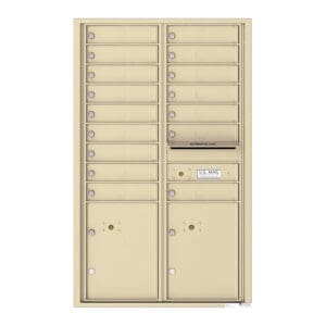 Vertical mailboxes for apartment complex