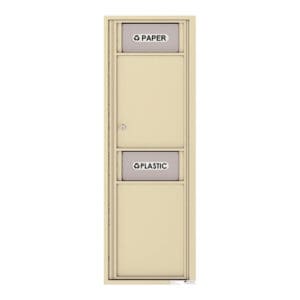 Recycling bin for paper and plastic