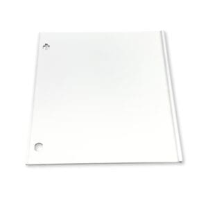 Blank white paper with holes