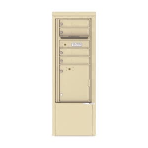 Beige parcel drop box