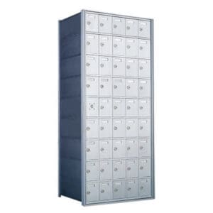 Metal lockers with multiple compartments
