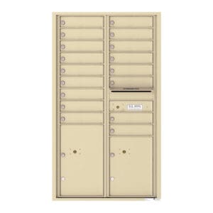 Vertical mailbox with multiple compartments