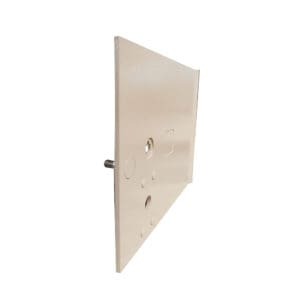Beige metal wall plate